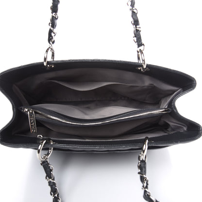 Chanel Caviar Quilted Grand Shopping Tote GST Dark Grey 5 of 10