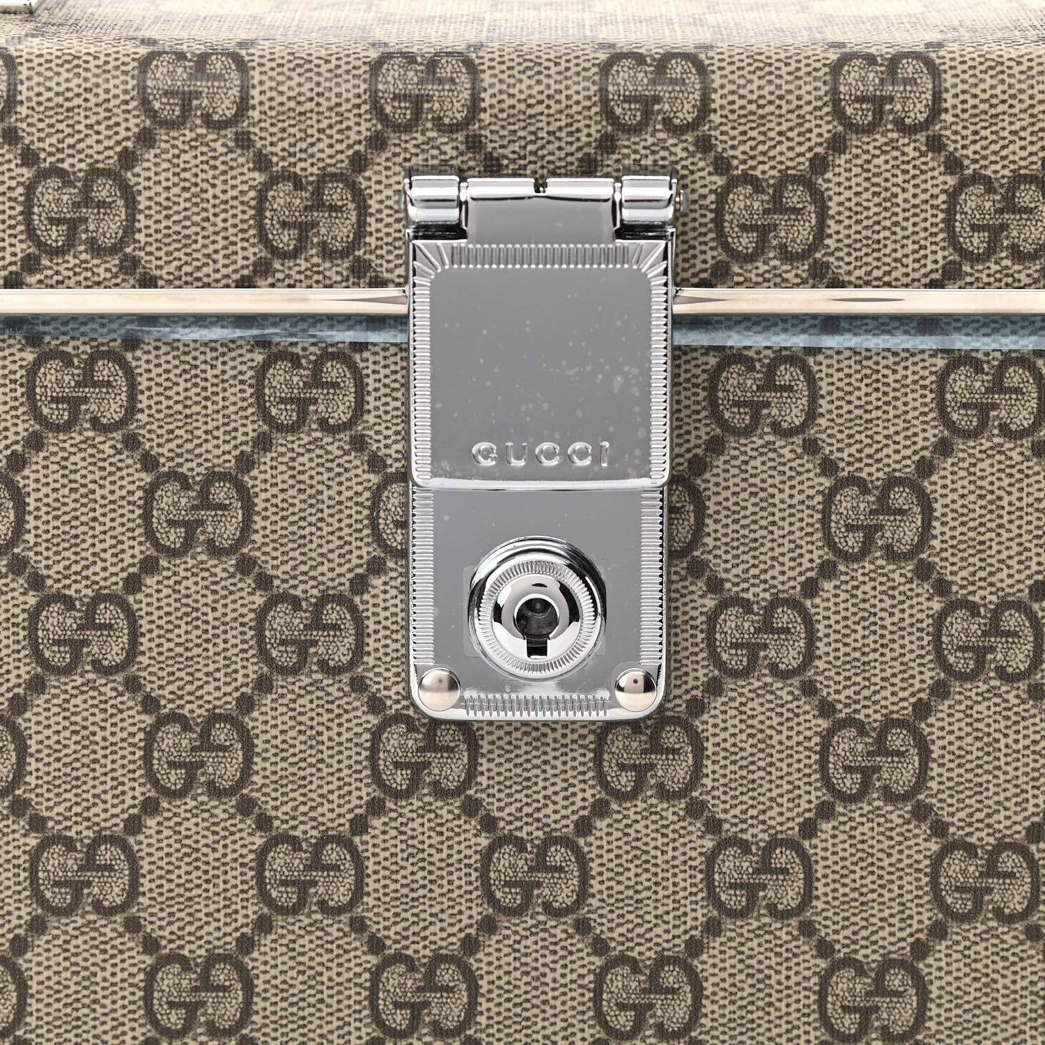 Gucci GG Supreme Monogram Globe-Trotter Beauty Case Brown 10 of 11