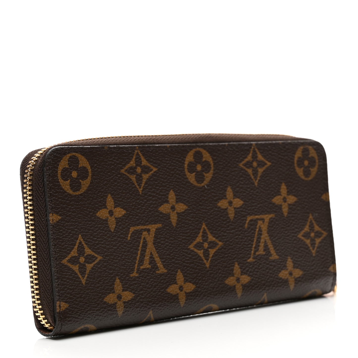 Monogram Clemence Wallet Rose Ballerine