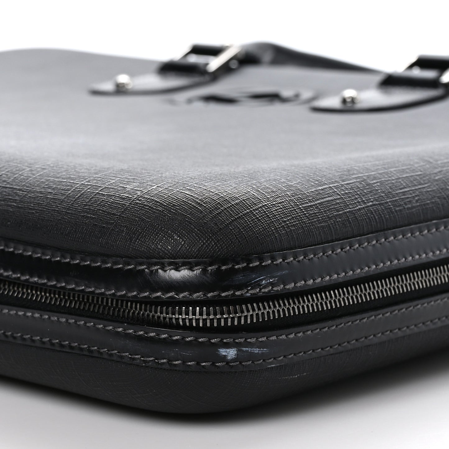 Coated Canvas Interlocking G Large Garment Hard Case Travel Bag Black