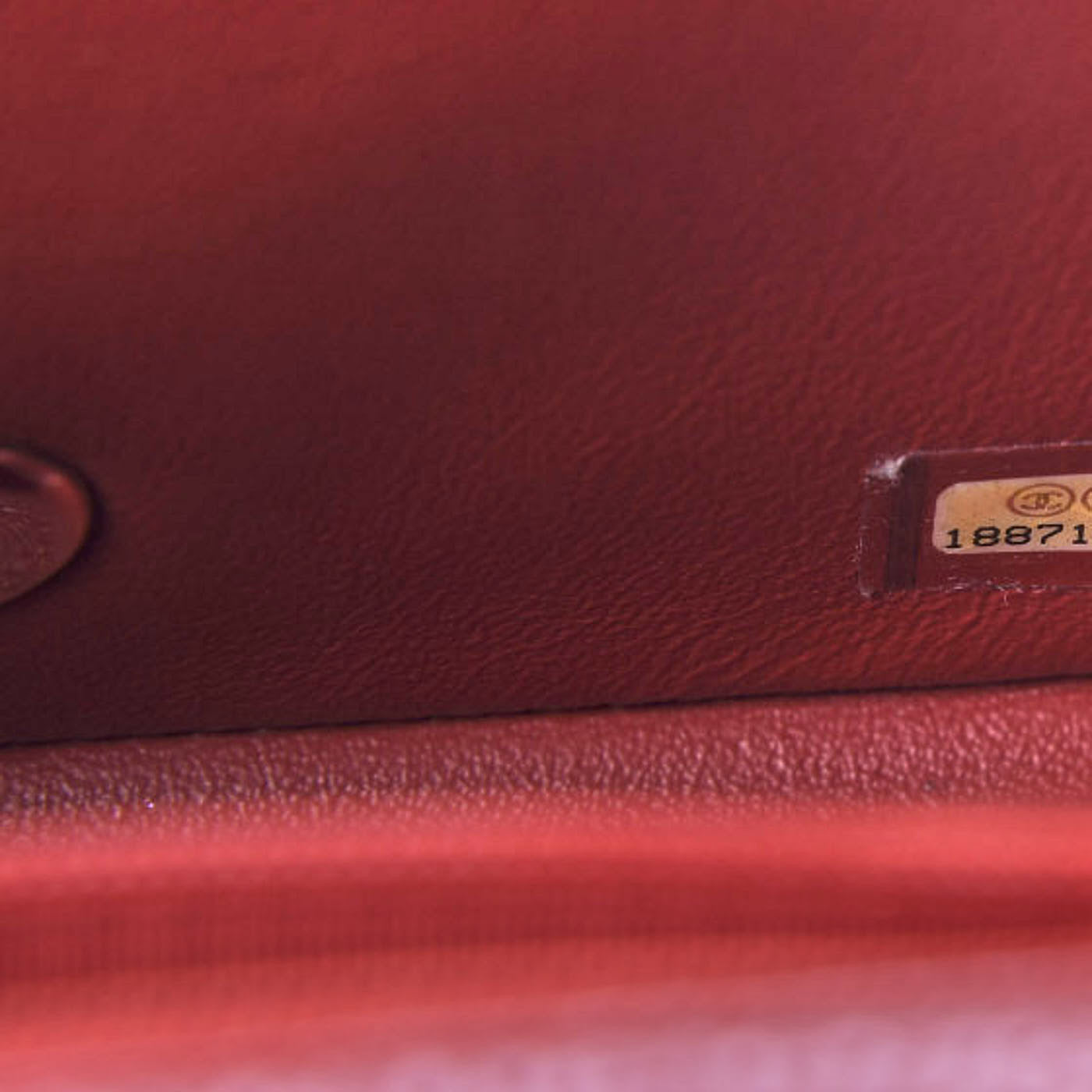 Caviar Quilted Mini Square Flap Red