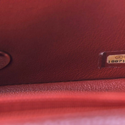 Chanel Caviar Quilted Mini Square Flap Red 7 of 9