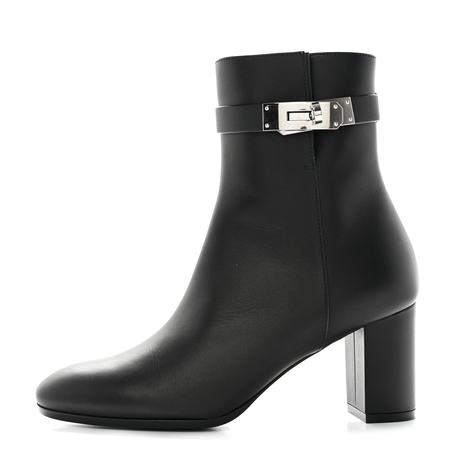 Hermes Calfskin Saint Germain Ankle Boots 35.5 Black 1 of 9