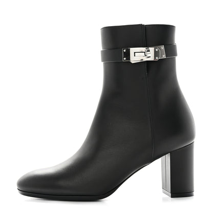 Hermes Calfskin Saint Germain Ankle Boots 35.5 Black 1 of 9