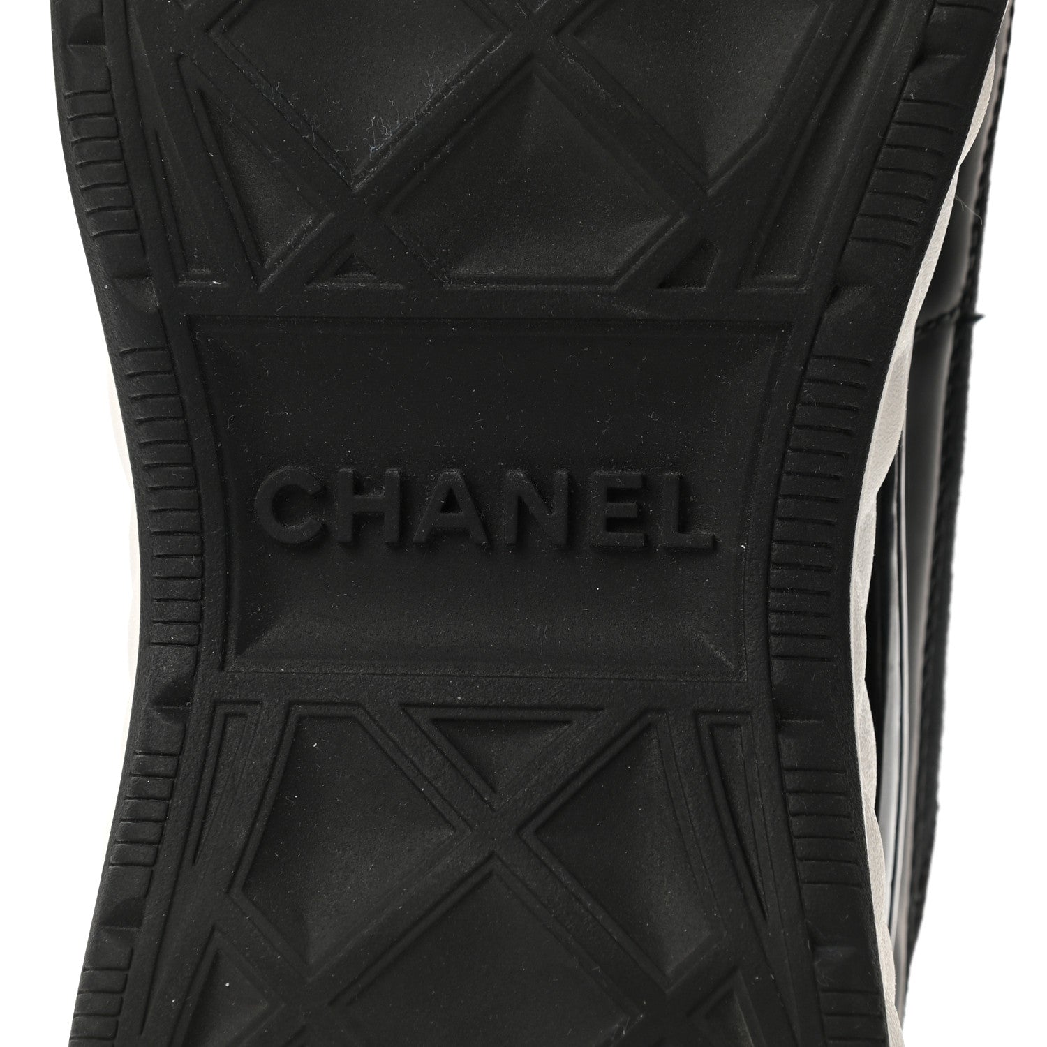 Chanel Velvet Calfskin Mixed Fibers CC Sneakers 38.5 Black 5 of 11