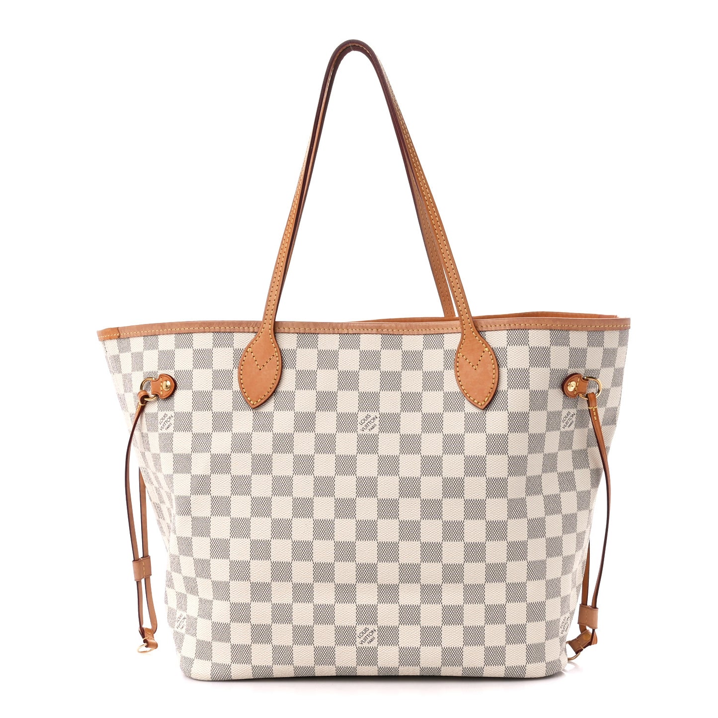Damier Azur Neo Neverfull MM Rose Ballerine