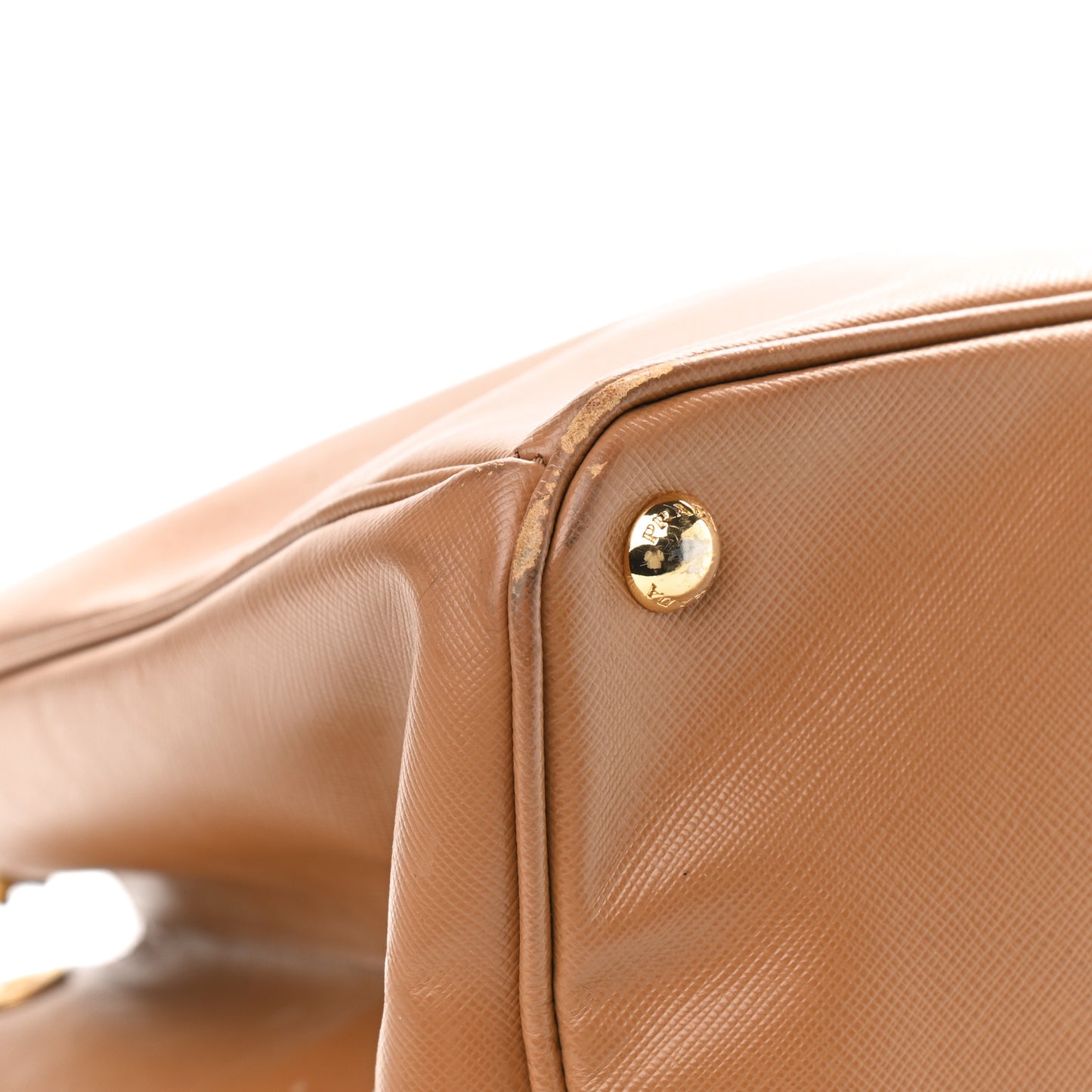 Saffiano Lux Large Tote Caramel
