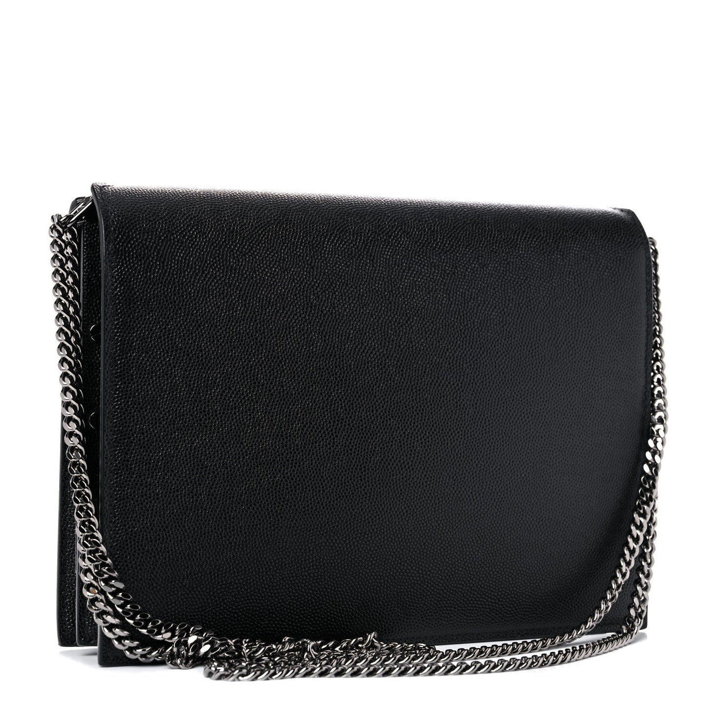 Grain De Poudre Monogram Cassandra Clasp Bag Black