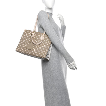 Louis Vuitton Empreinte Monogram Spring In The City Onthego MM Kaki Beige Cream 3 of 10
