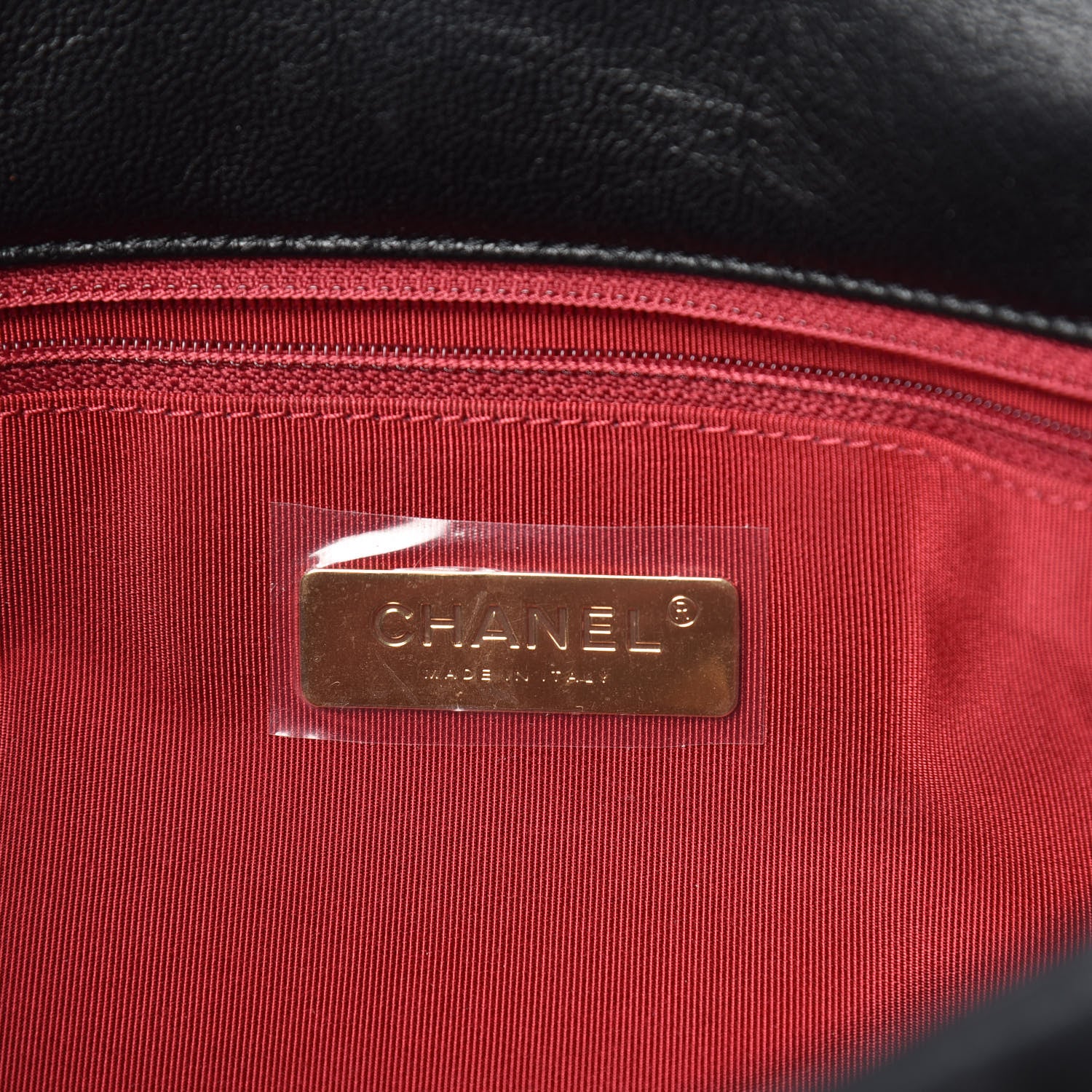 Chanel Goatskin Quilted Large 19 Flap Black 6 of 10