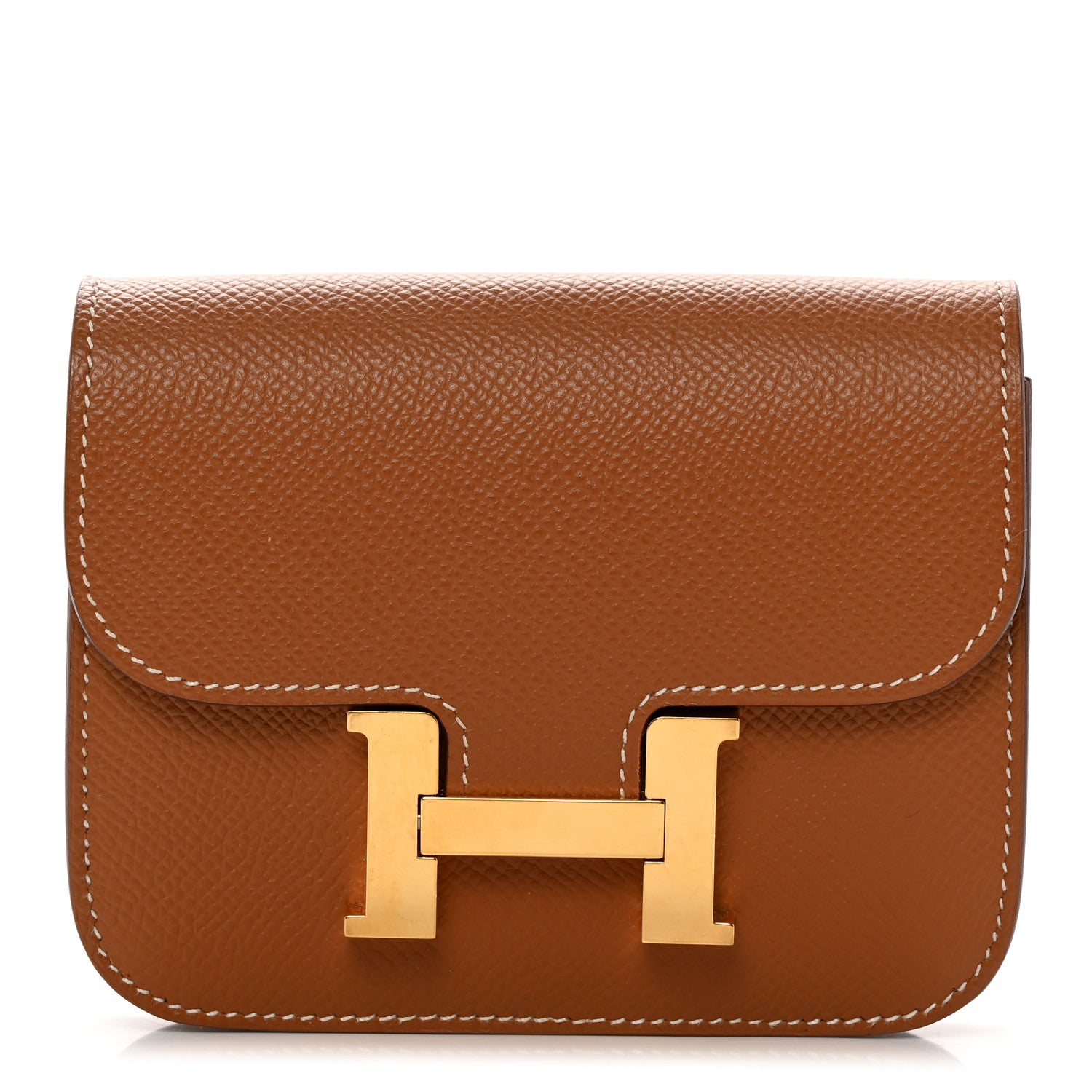 Hermes Epsom Constance Slim Wallet Gold 2 of 10