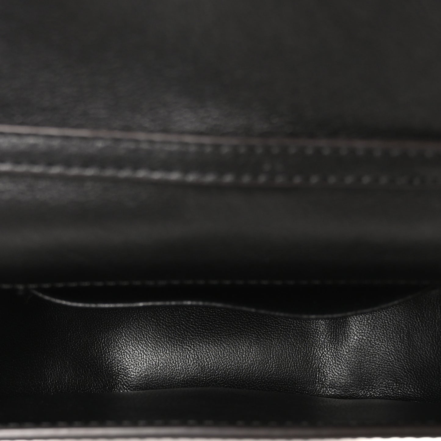 Calfskin Small Nile Bracelet Minaudiere Bag Black