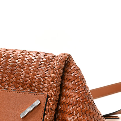 Loewe Calfskin Woven Medium Hammock Shoulder Bag Tan 10 of 13