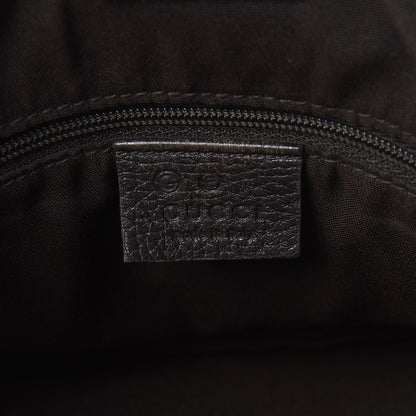 Gucci Crystal Monogram Medium Abbey Convertible Tote Dark Brown 6 of 10
