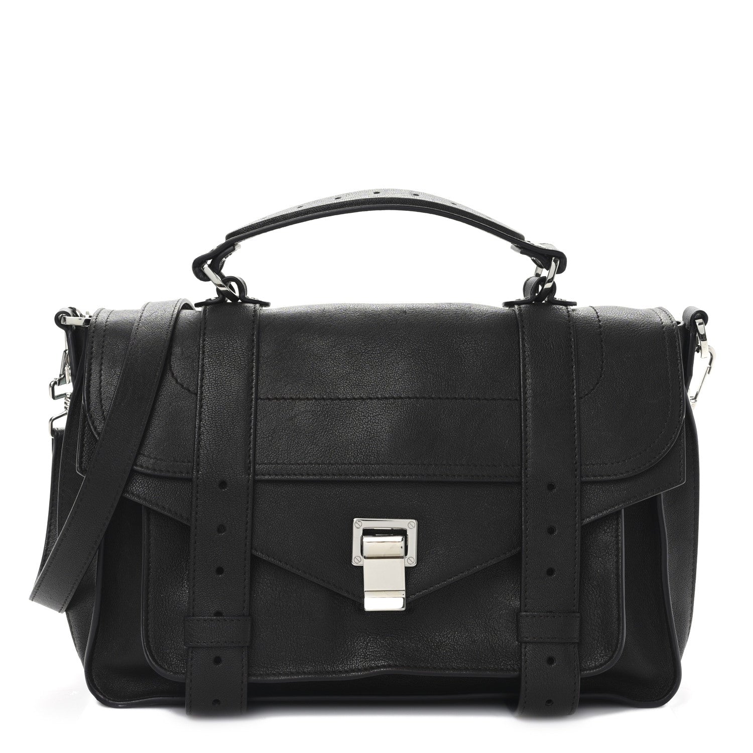Proenza Schouler Lambskin Medium PS1 Satchel Expresso Dark Espresso 1 of 8