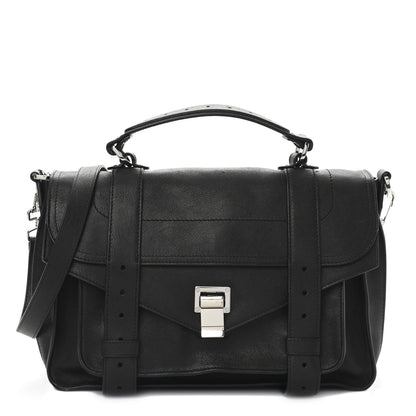 Proenza Schouler Lambskin Medium PS1 Satchel Expresso Dark Espresso 1 of 8