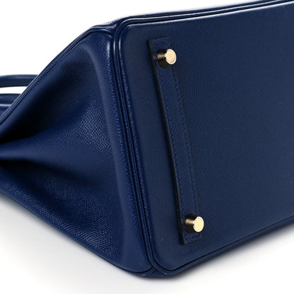 Hermes Epsom Birkin 30 Bleu Saphir 9 of 15
