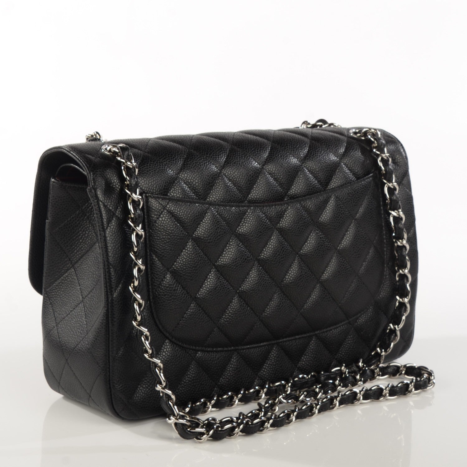 Chanel Caviar Quilted Jumbo Double Flap Black 3 of 8