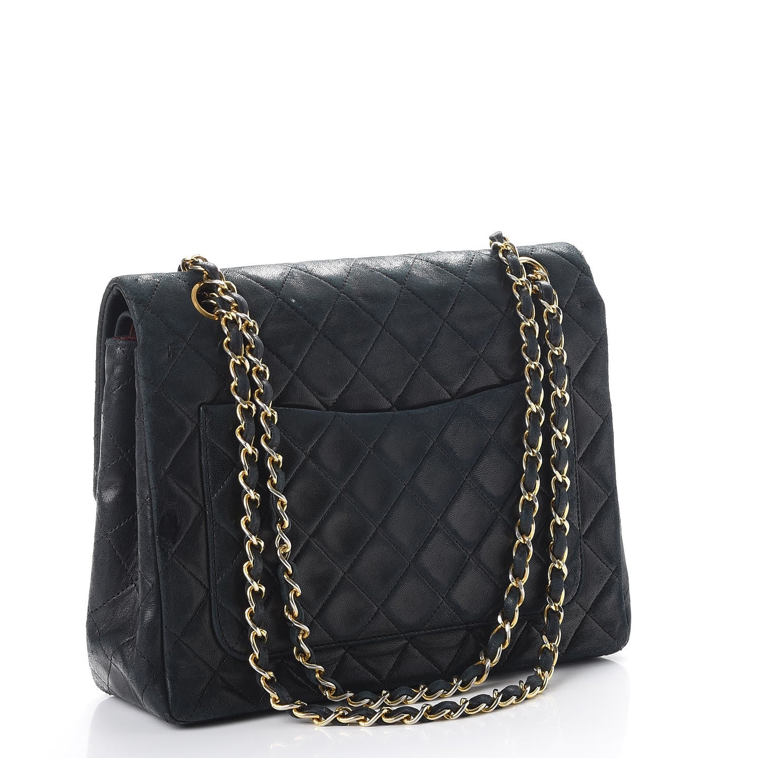Chanel Lambskin Quilted Medium Double Flap Black 4 of 20