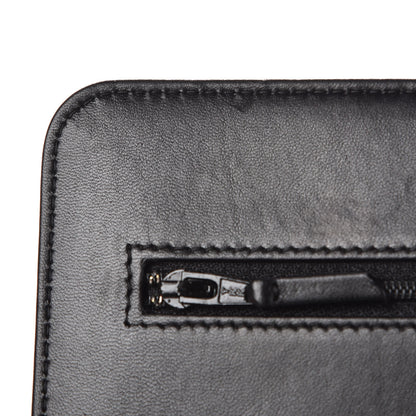 Chanel Lambskin Quilted Pearl Wallet On Chain WOC Black 12 of 13