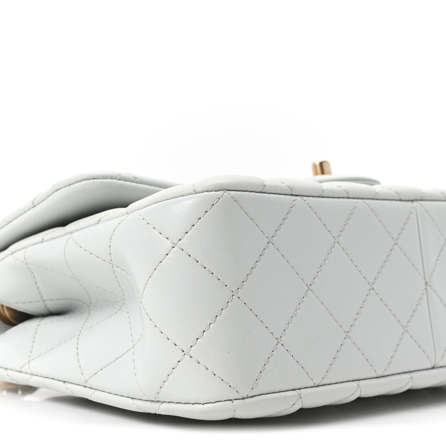 Chanel Lambskin Quilted Small Sweet Camellia Flap Light Blue 8 of 9
