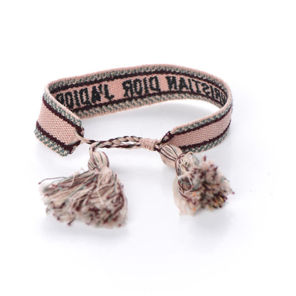 Christian Dior Woven Cotton J'Adior Friendship Bracelet Set Pink Multicolor 4 of 6