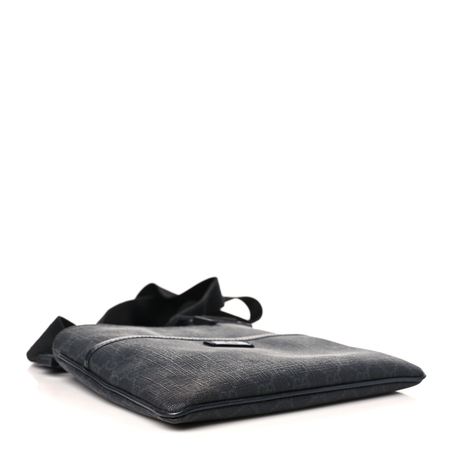 GG Plus Flat Messenger Bag Black Grey
