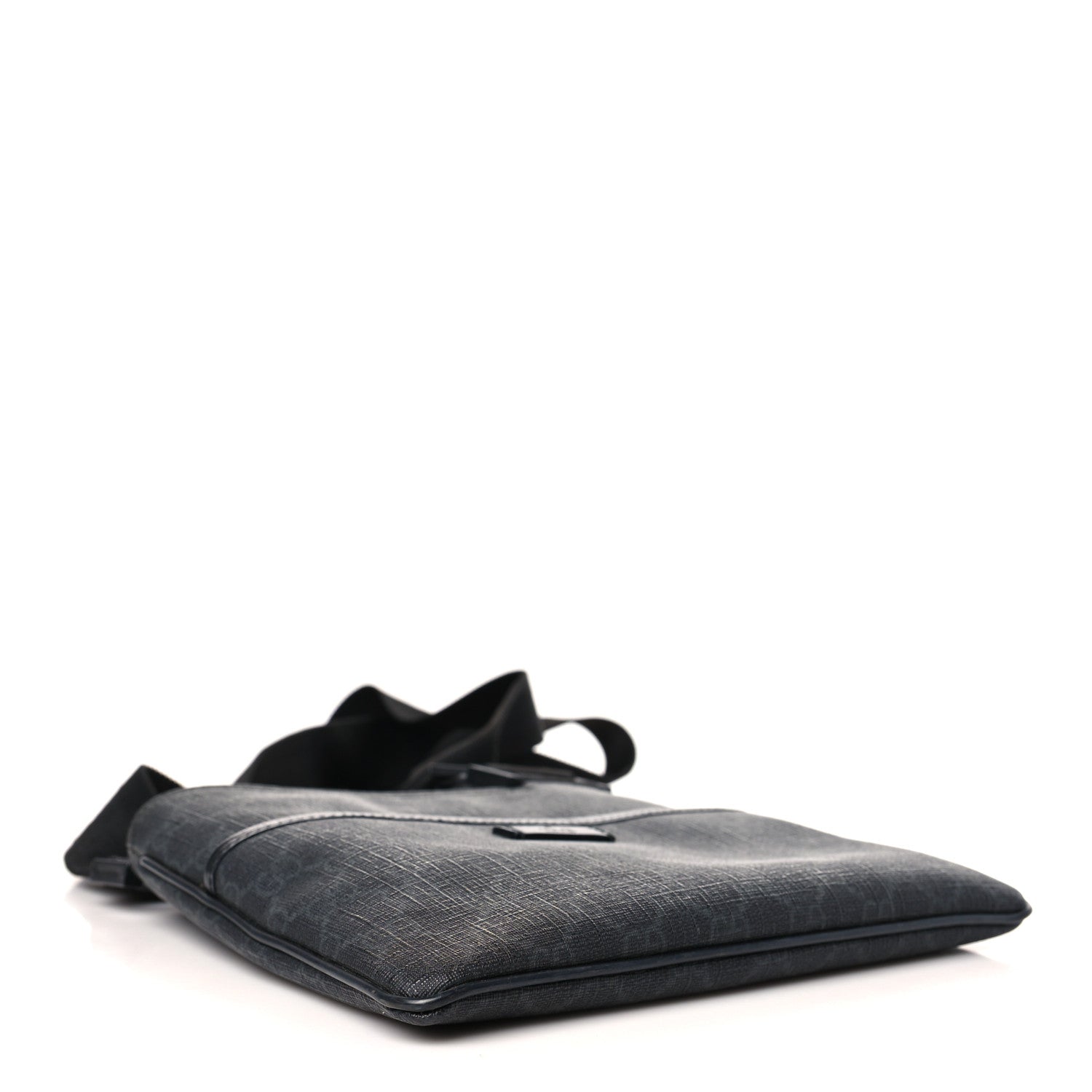 Gucci GG Plus Flat Messenger Bag Black Grey 4 of 9