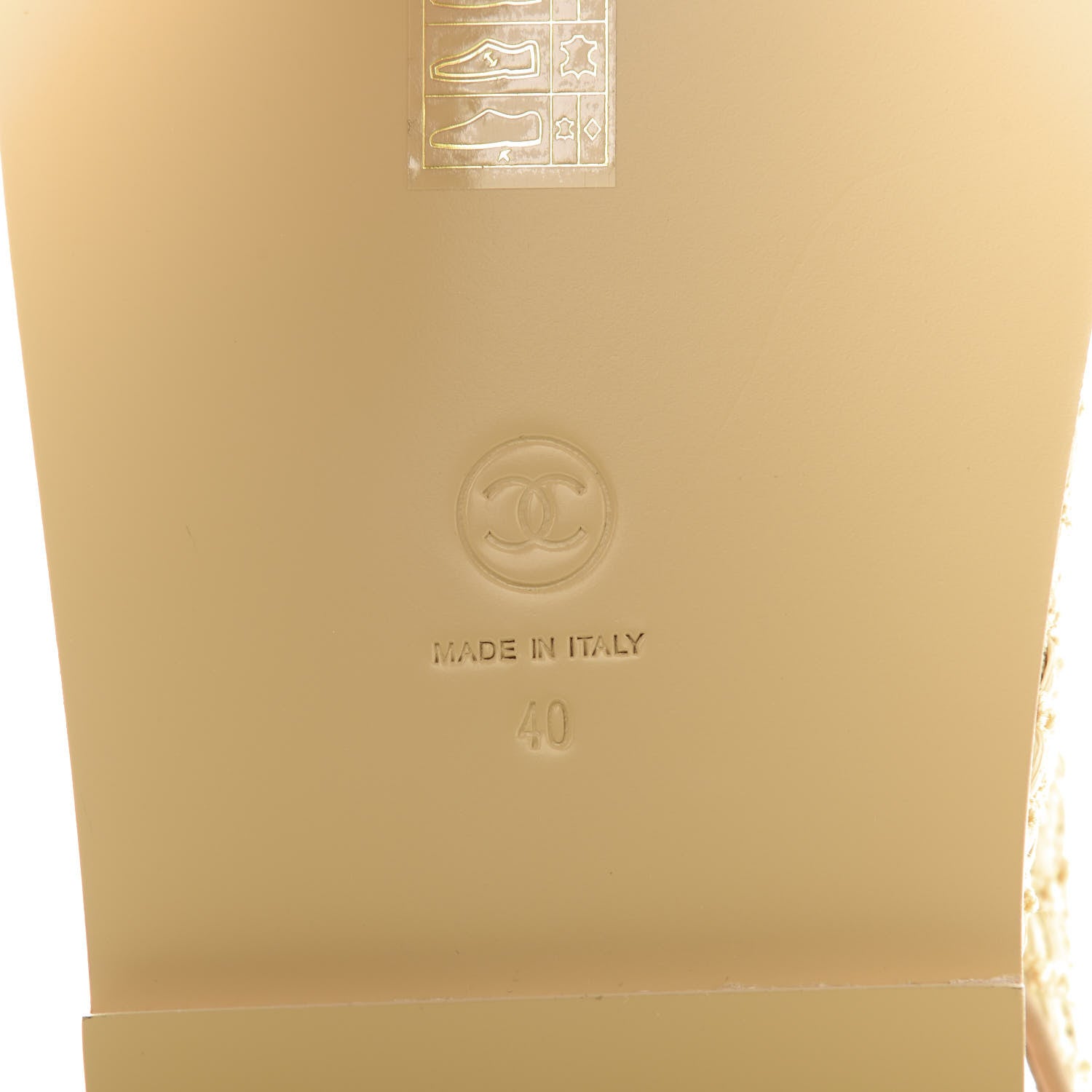 Chanel Braided Fabric Velcro Dad Sandals 40 Beige 7 of 9