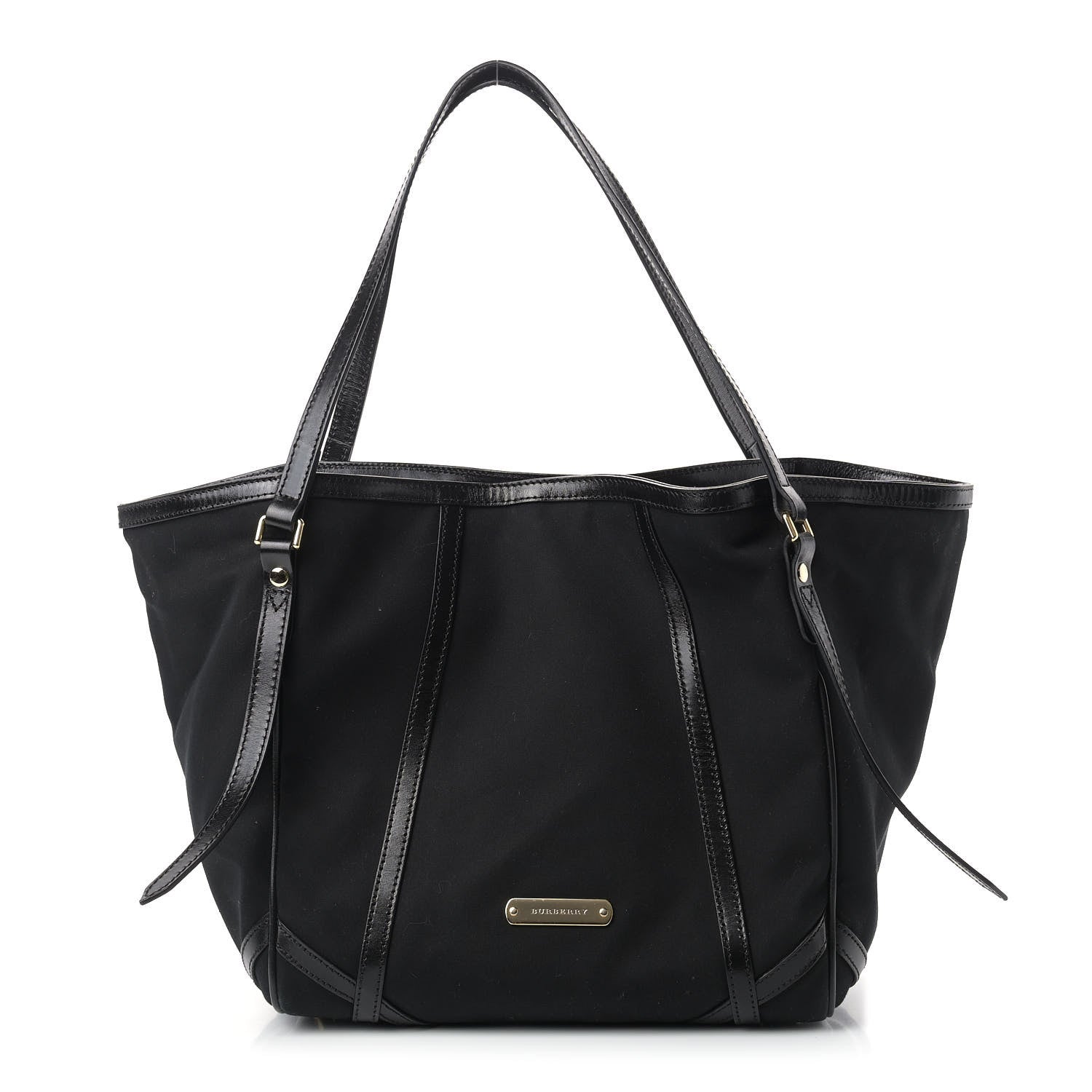 Burberry Canvas Small Canterbury Tote Black 1 of 10