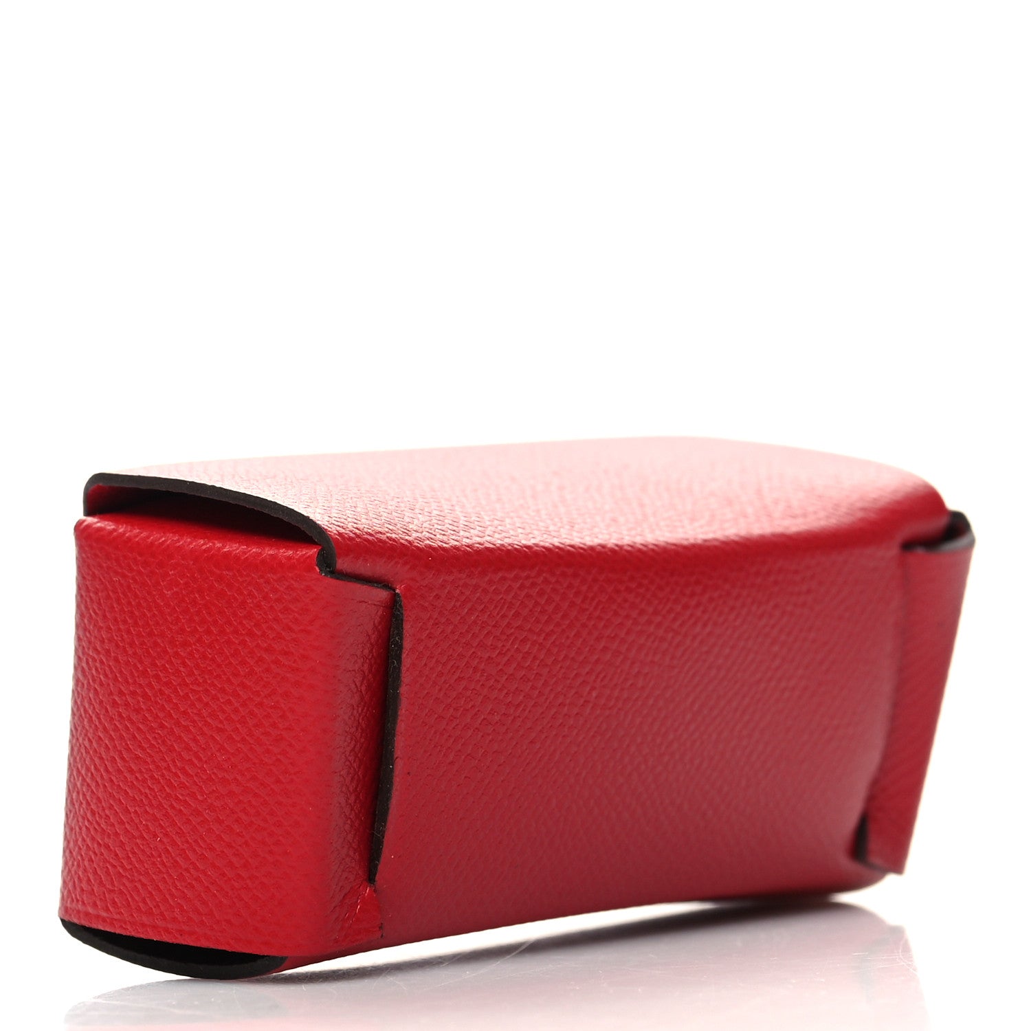 Hermes Grained Madame Calfskin Lipstick Case with Mirror Rouge Piment 4 of 10