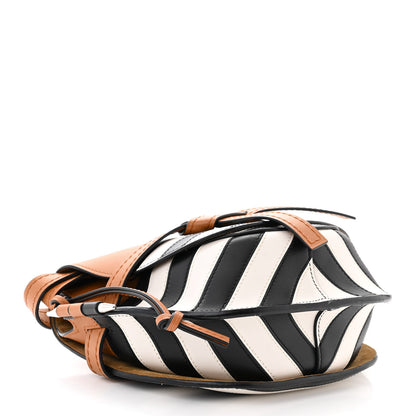 Loewe Calfskin Marine Stripe Small Gate Crossbody Bag Tan 4 of 9