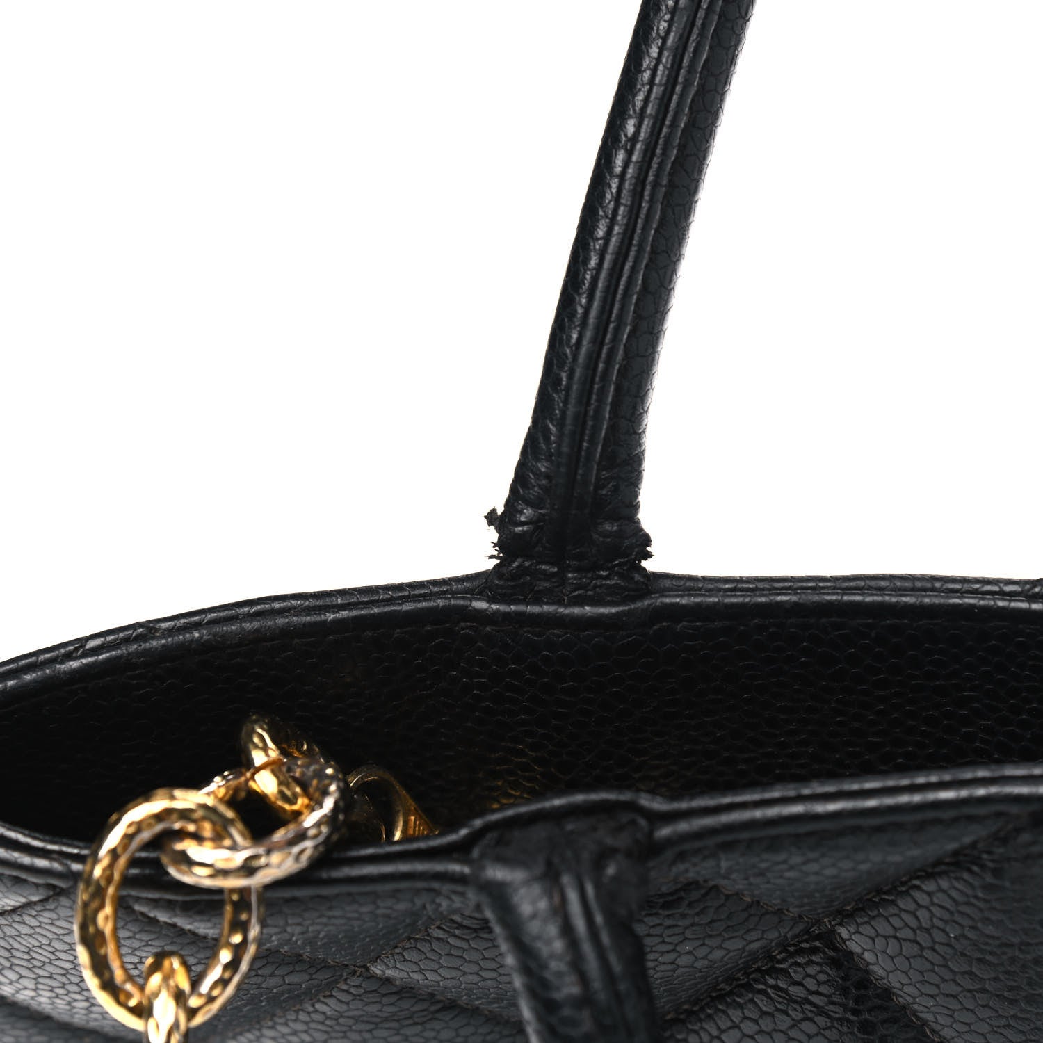 Chanel Caviar Quilted Medallion Tote Black 13 of 15