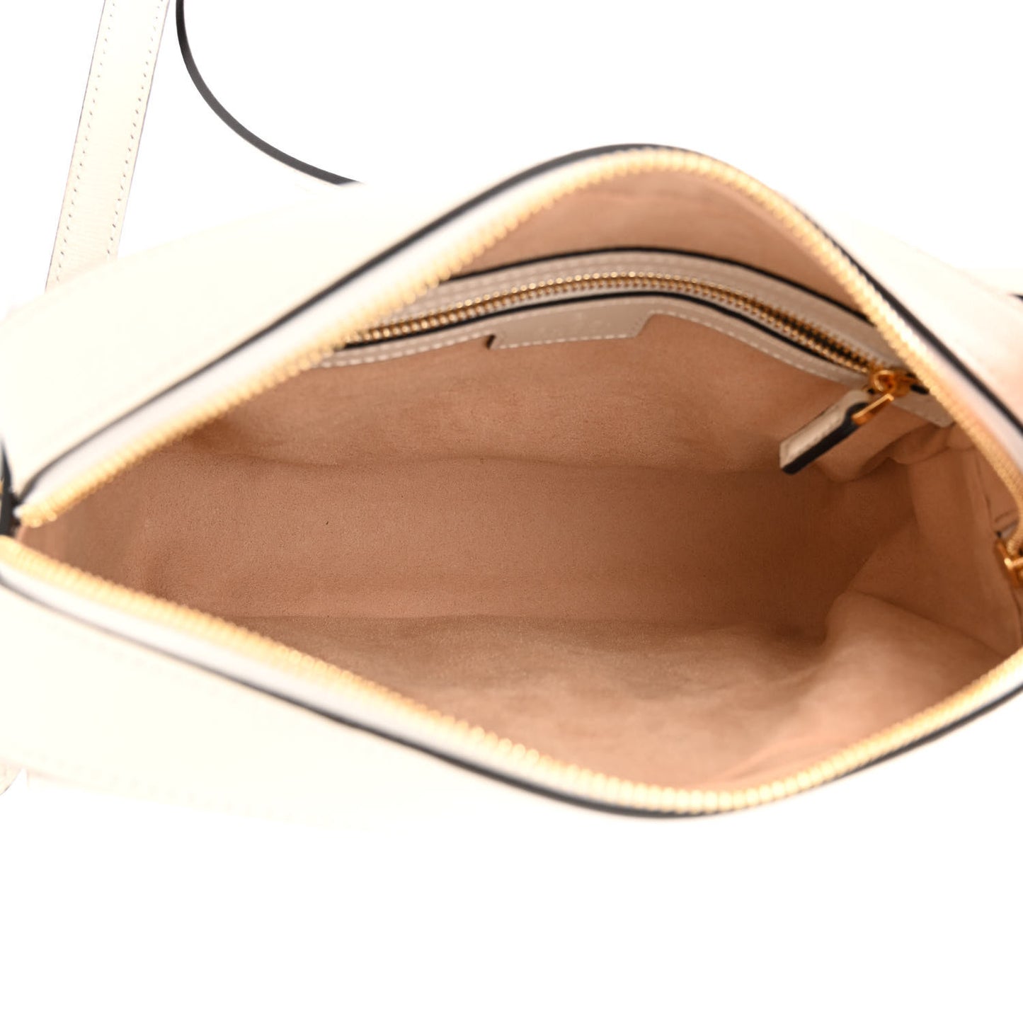 GG Supreme Monogram Small Horsebit 1955 Shoulder Bag Beige Mystic White