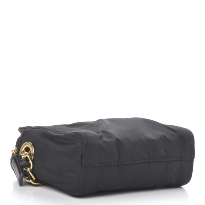 Prada Tessuto Nylon Shoulder Bag Black 4 of 9