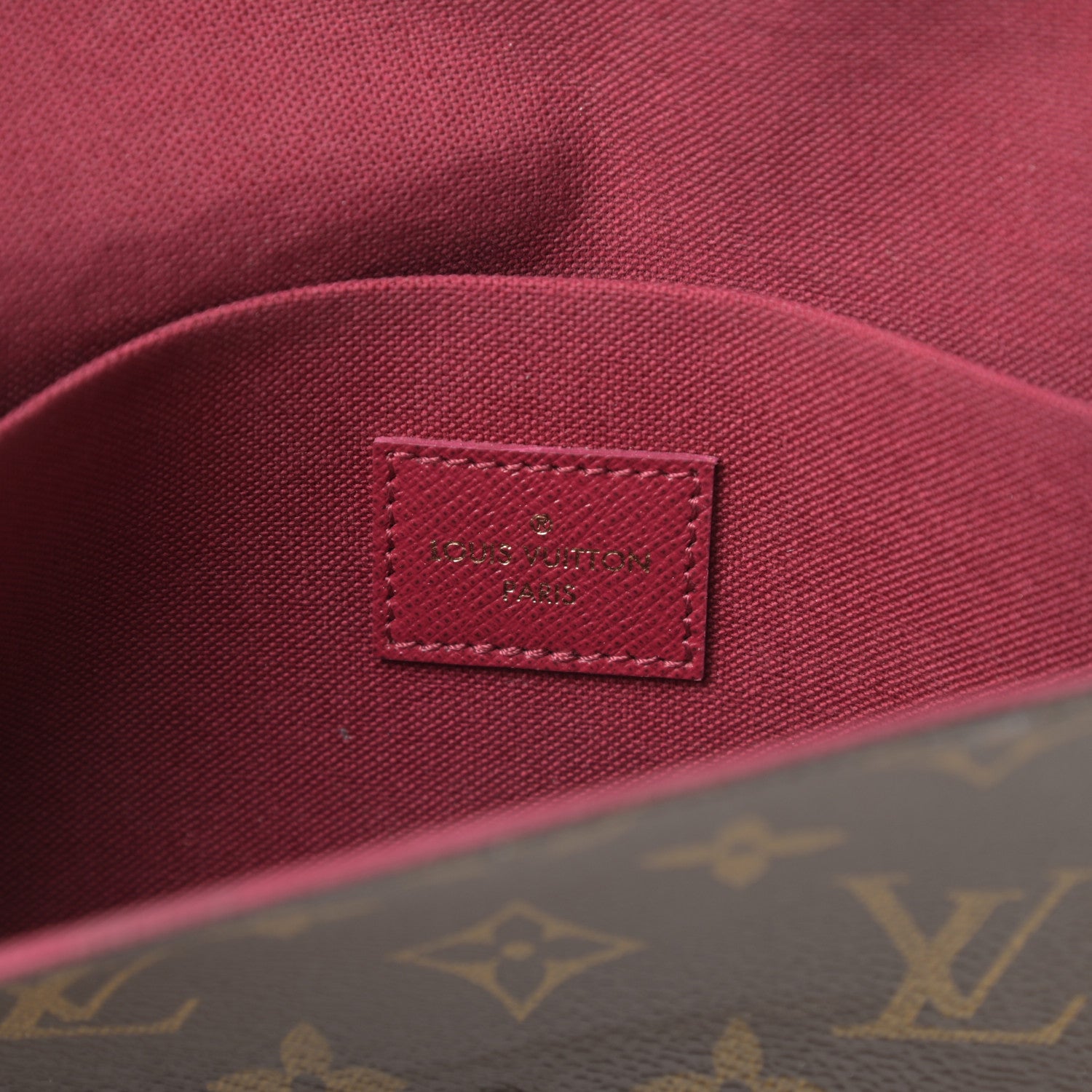 Louis Vuitton Monogram Pochette Felicie Chain Wallet Fuchsia 8 of 20