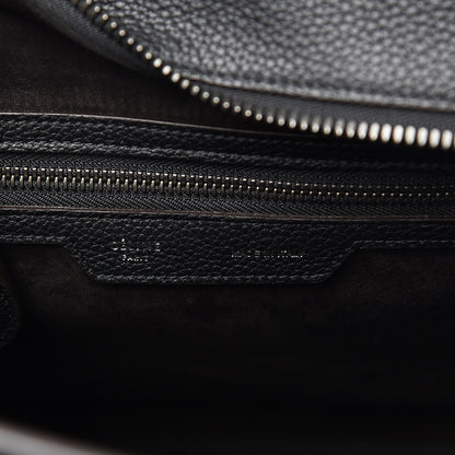 Celine Drummed Calfskin Micro Luggage Black 6 of 11