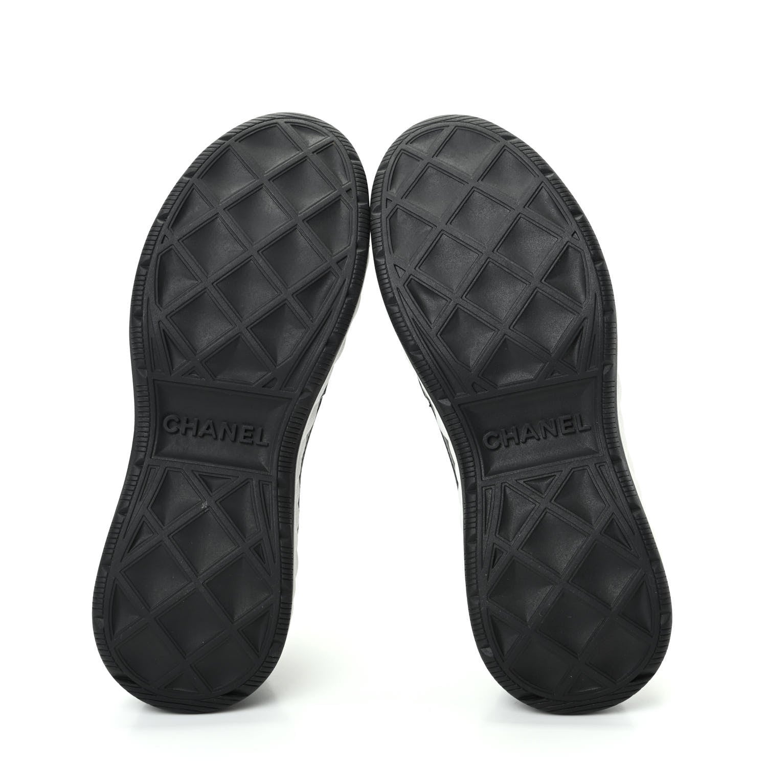 Chanel Velvet Calfskin Mixed Fibers CC Sneakers 36.5 Black 6 of 11
