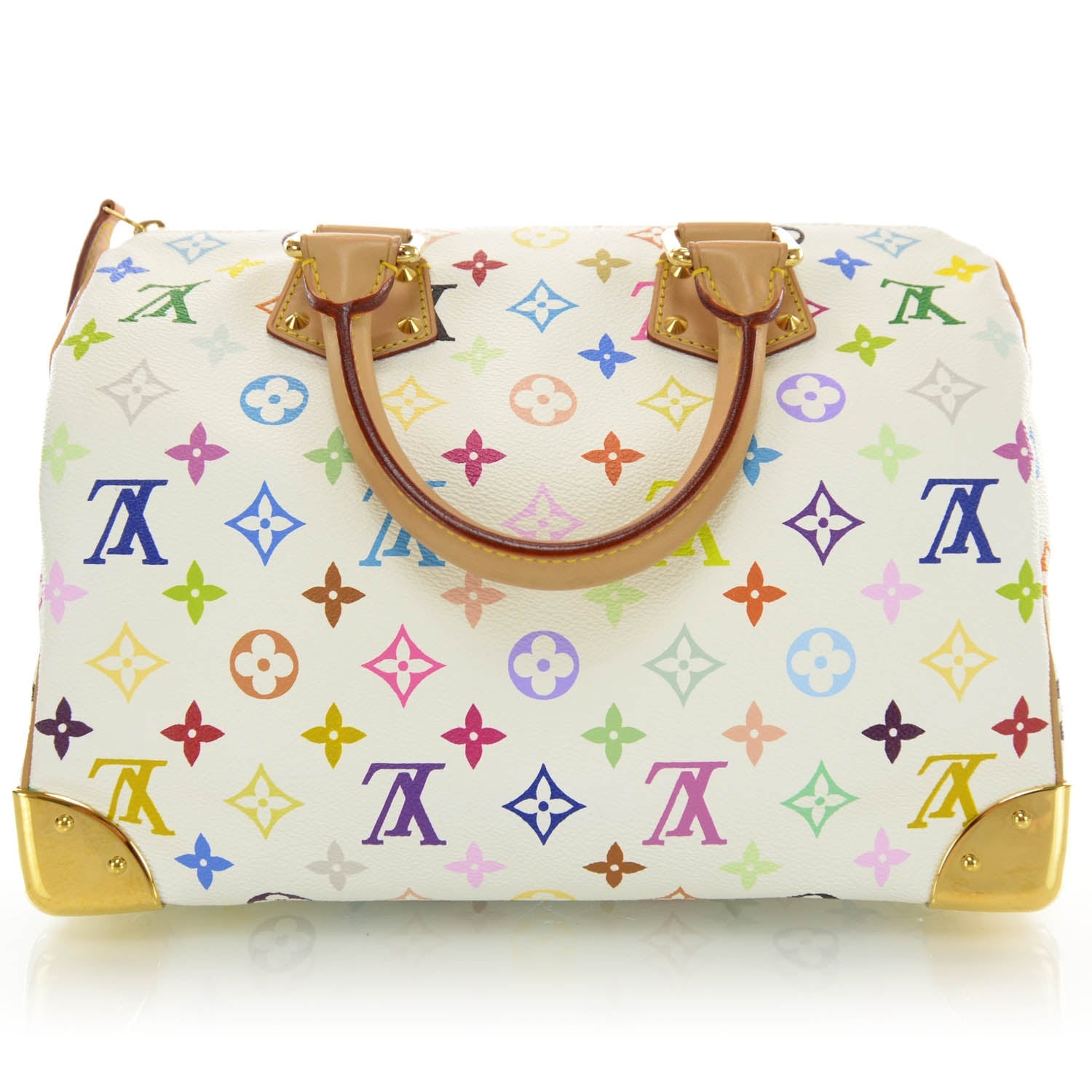 Louis Vuitton Monogram Multicolor Speedy 30 White 3 of 7
