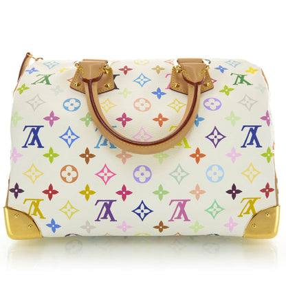 Louis Vuitton Monogram Multicolor Speedy 30 White 3 of 7