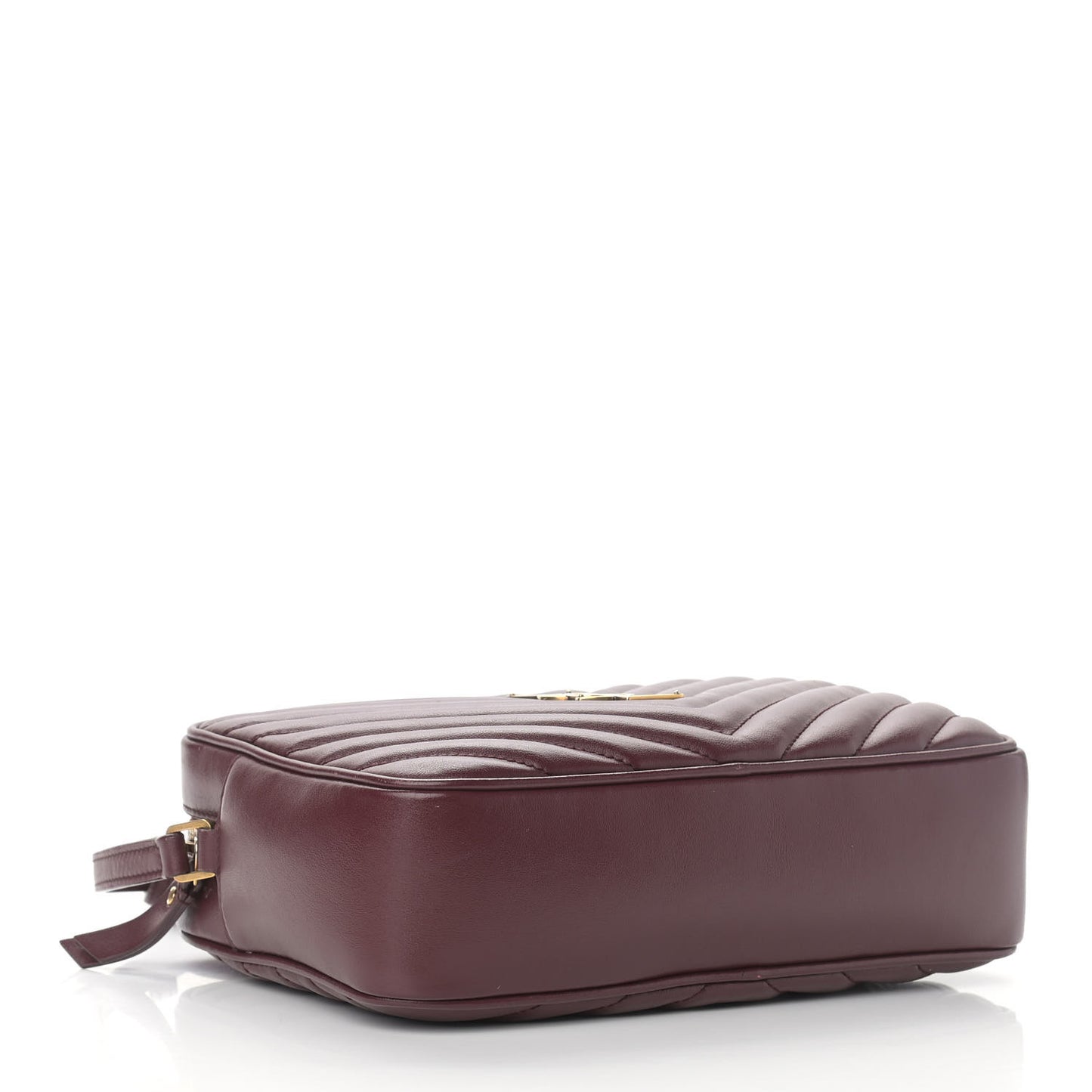 Calfskin Matelasse Monogram Lou Camera Bag Dark Legion Red