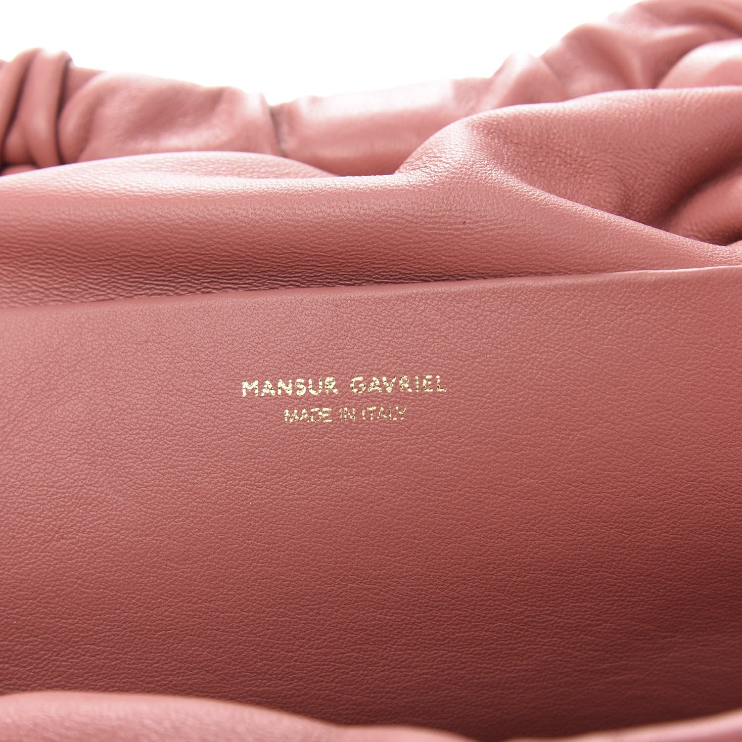 Mansur Gavriel Lambskin Cloud Clutch Blush 10 of 11