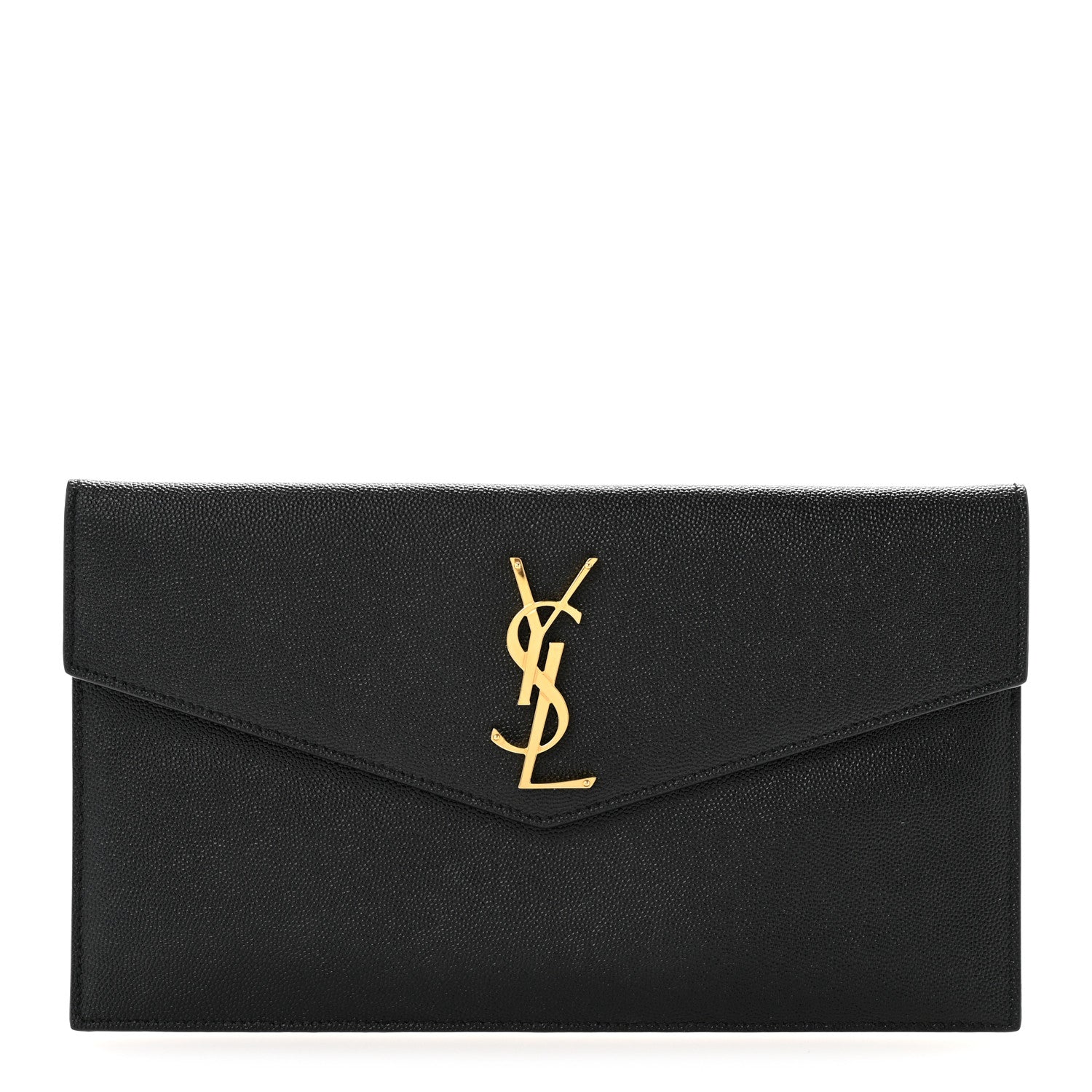 Saint Laurent Grain De Poudre Uptown Pouch Black 1 of 9