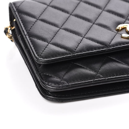 Chanel Lambskin Quilted Trendy CC Wallet On Chain WOC Black 10 of 13