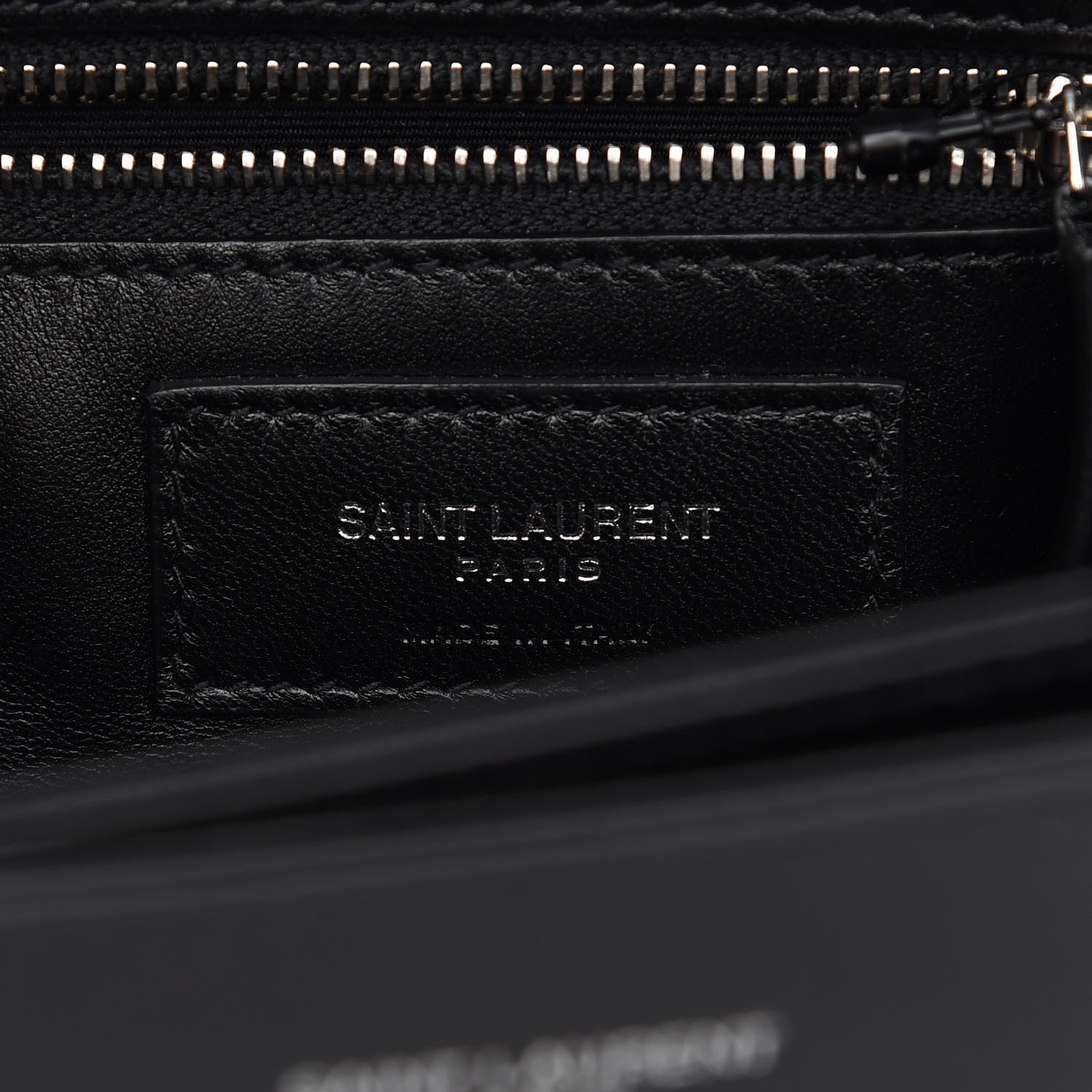 Saint Laurent Fermoir Satchel Shoulder Bag Black 6 of 8