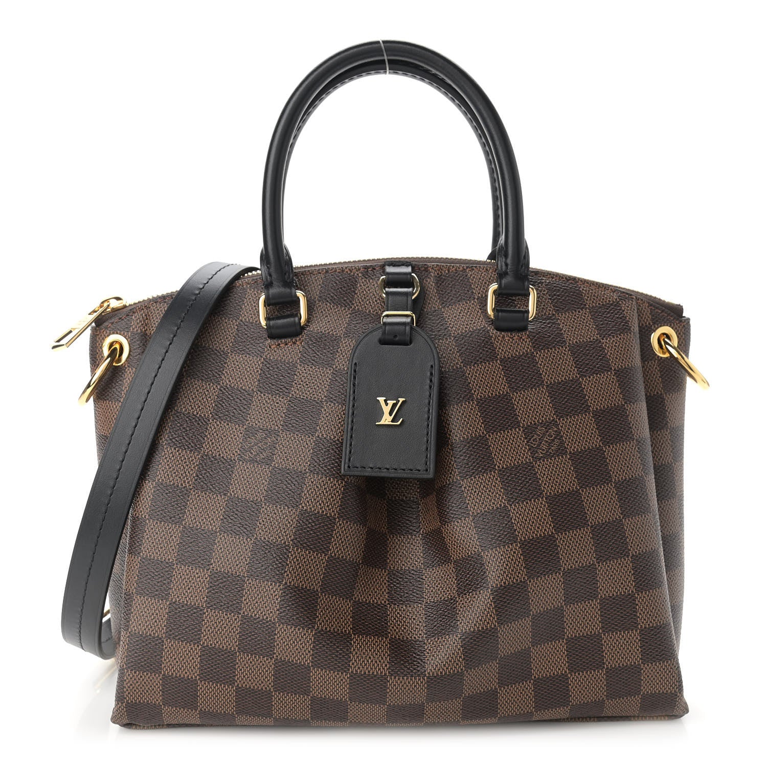 Louis Vuitton Damier Ebene Odeon Tote PM Black 1 of 8