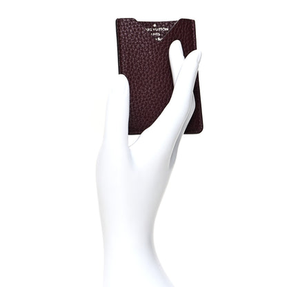 Louis Vuitton Taurillon Card Holder Bordeaux 2 of 7