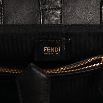 Fendi Vitello Elite Petite 2Jours Tote Black 6 of 12