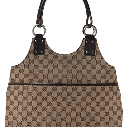 Gucci Monogram Canvas GG Shoulder Bag Brown 9 of 9