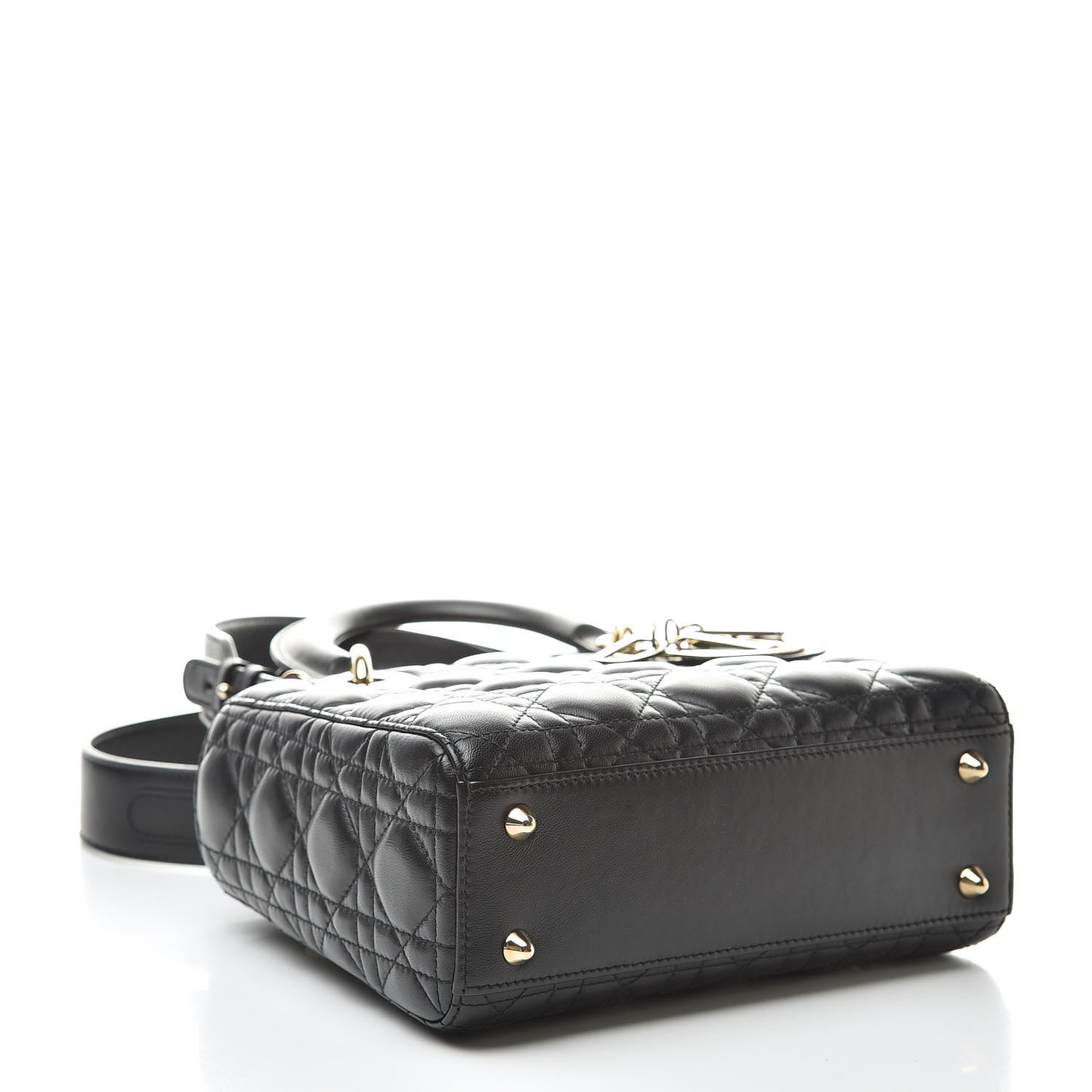 Lambskin Cannage Small My ABCDior Lady Dior Black